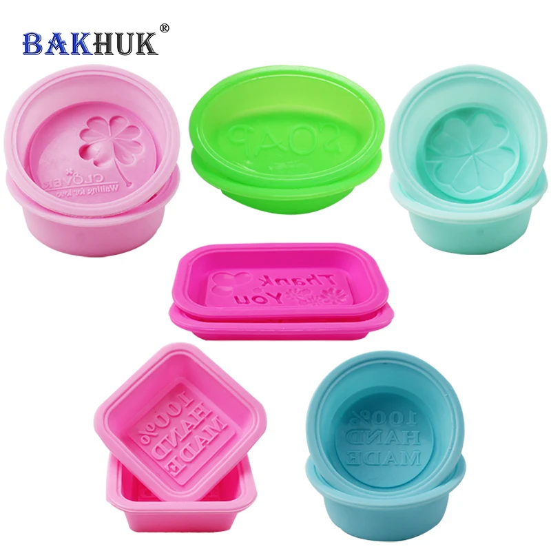New Square Shape Handmade Soap Mold Butterfly DIY Silicone Soap Forms