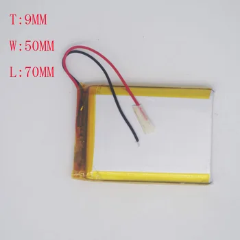 

3.7V Polymer Lithium battery 4000MAH 905070 Mobile Power tablet DIY