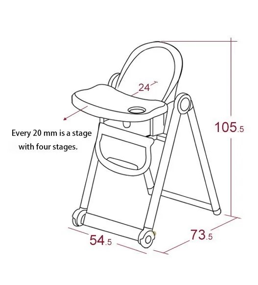 Высококачественное безопасное детское кресло для кормления, детское металлическое кресло с регулируемым столом, многофункциональное