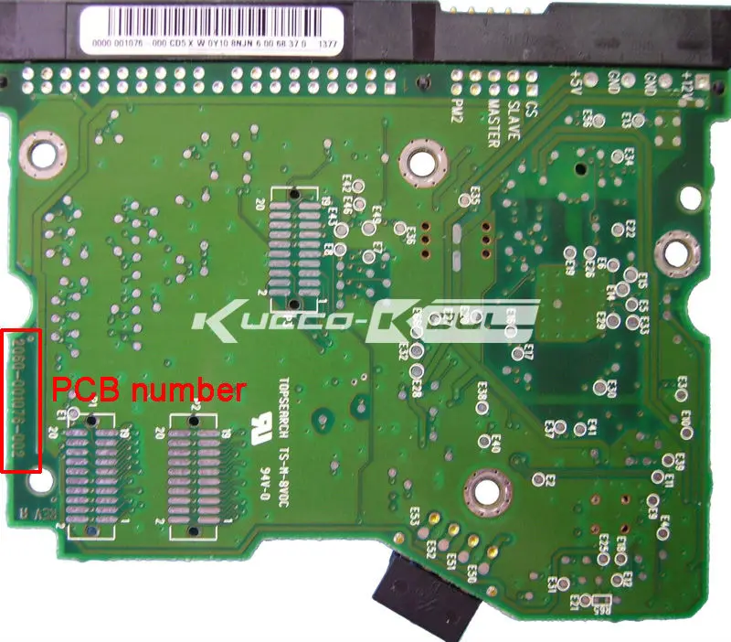 HDD PCB Логическая плата 2060-001076-002 REV A для WD 3,5 IDE/PATA ремонт жесткого диска Восстановление данных