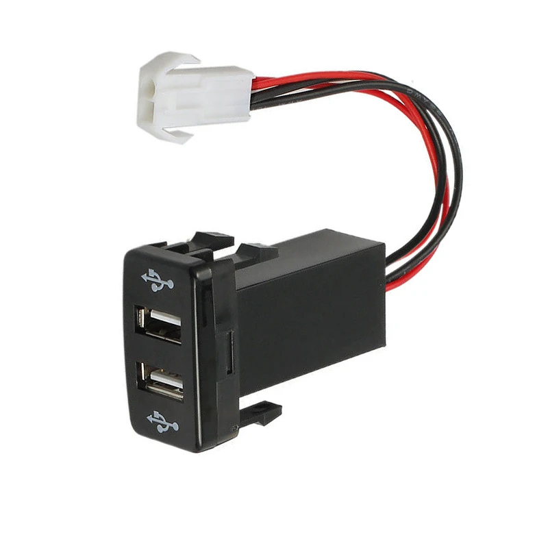 Msanzeo устройство для автомобиля с двумя портами USB Зарядное устройство 5V 1.2A 2.1A Быстрая Зарядка адаптер 2 разъем USB Зарядное устройство для TOYOTA, Camry Corolla Yaris