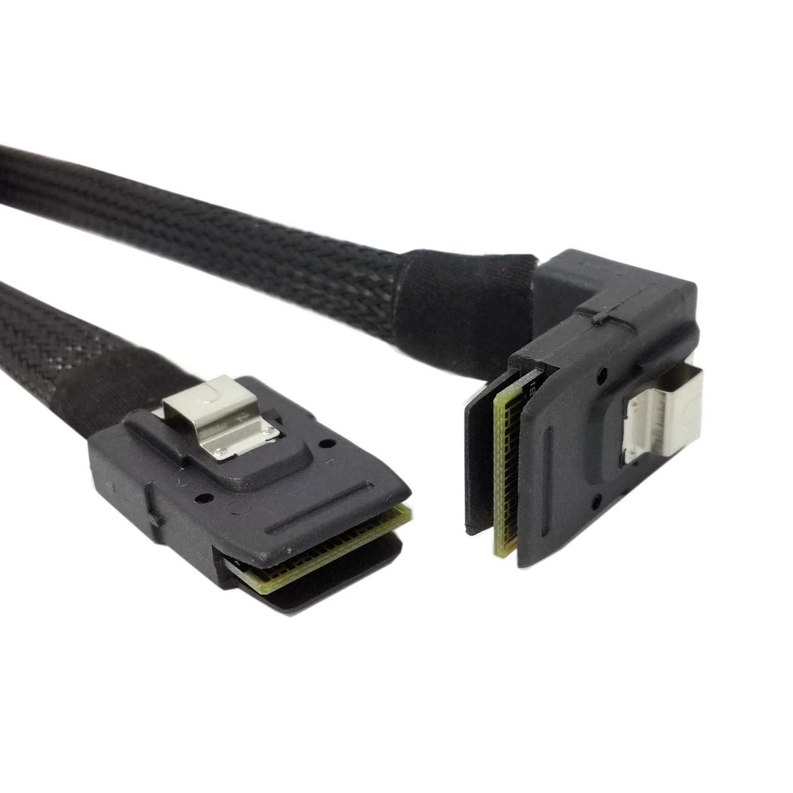 1m 3FT SFF 8087 Mini SAS 4i 36 Pin to 36Pin Right 90 градусный Угловой кабель|Компьютерные кабели и