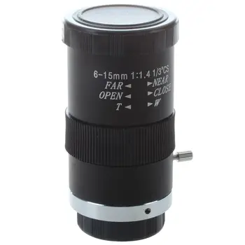 

6-15mm 1/3" F1.4 CS Mount Varifocal CCTV Manual Lens