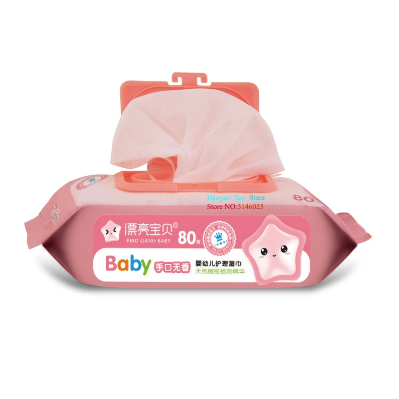 Buy 80Pcs/Pack Baby Cleaning Wet Wipes Travel Soft