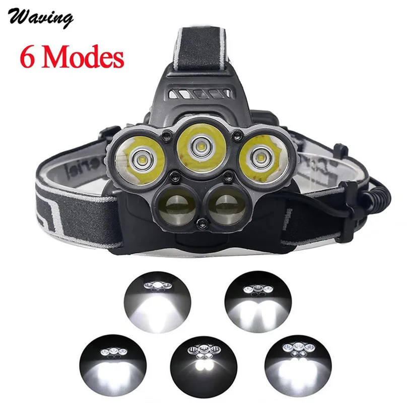 LED headlamp fishing headlight 30000 lumen T6 4 modes Zoomable lamp Waterproof Head Torch flashlight Head lamp bike #3d21 (6)