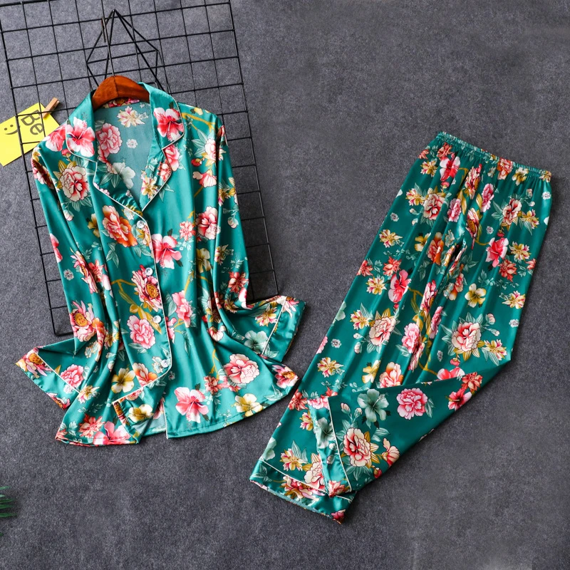 Новая женская домашняя одежда для сна рубашка штаны костюм пижама комплекты