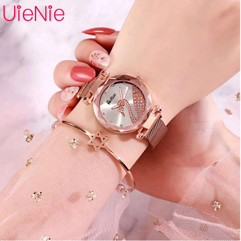 

Women watch Fashion wild swan dial Milan Magnet Buckle Luxury Fashion Ladies Geometric Roman Numeral Quartz movement Watch