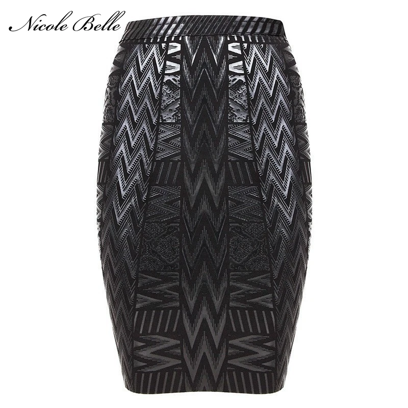 

2019 new sexy women black leaf bandage pencil skirt embossed sexy elegant women fashion mini skirt wholesale