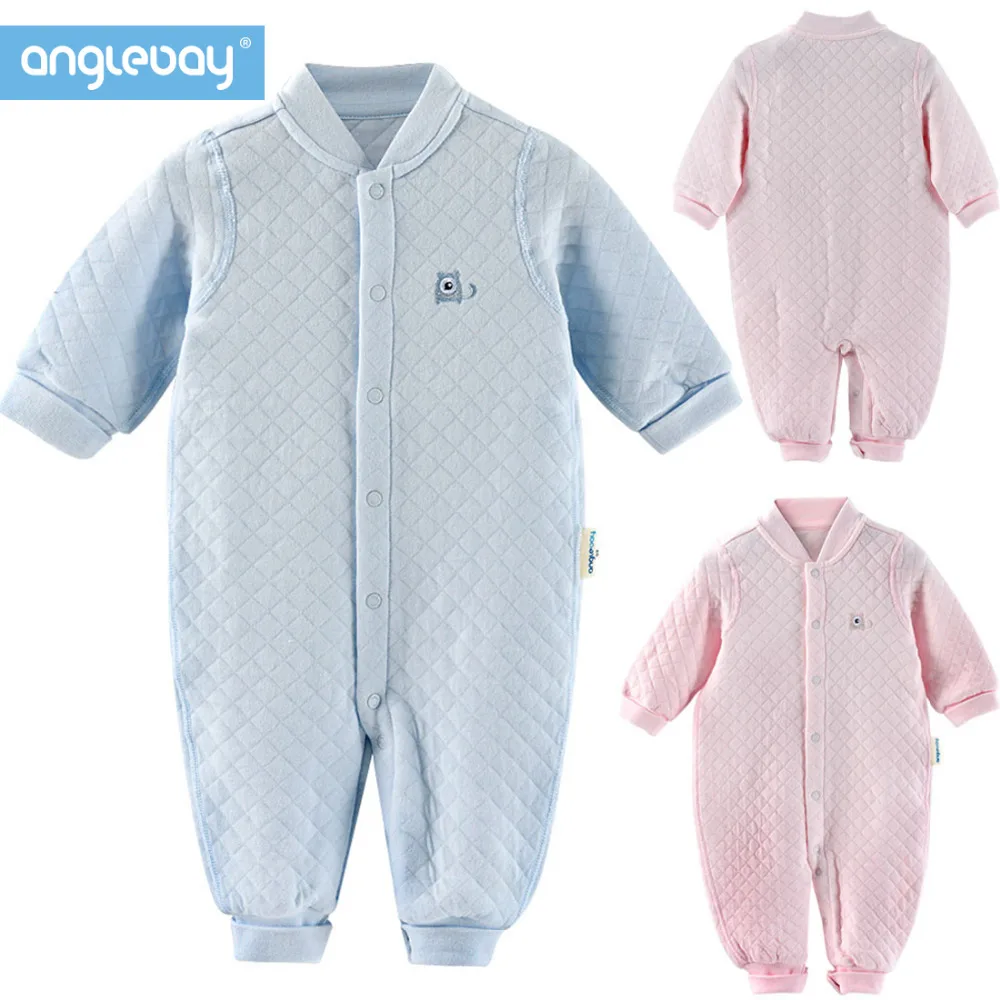 Anglebay 2018 Newborn Baby One Piece Footie Cotton Plaid Baby Boys