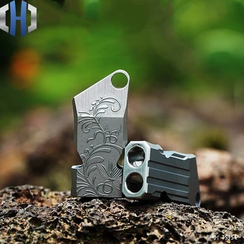Titanium Alloy Survival Whistle Rescue Whistle Metal Treble Wild Outdoor Survival Equipment creeper outdoor aluminum alloy survival whistle white silver