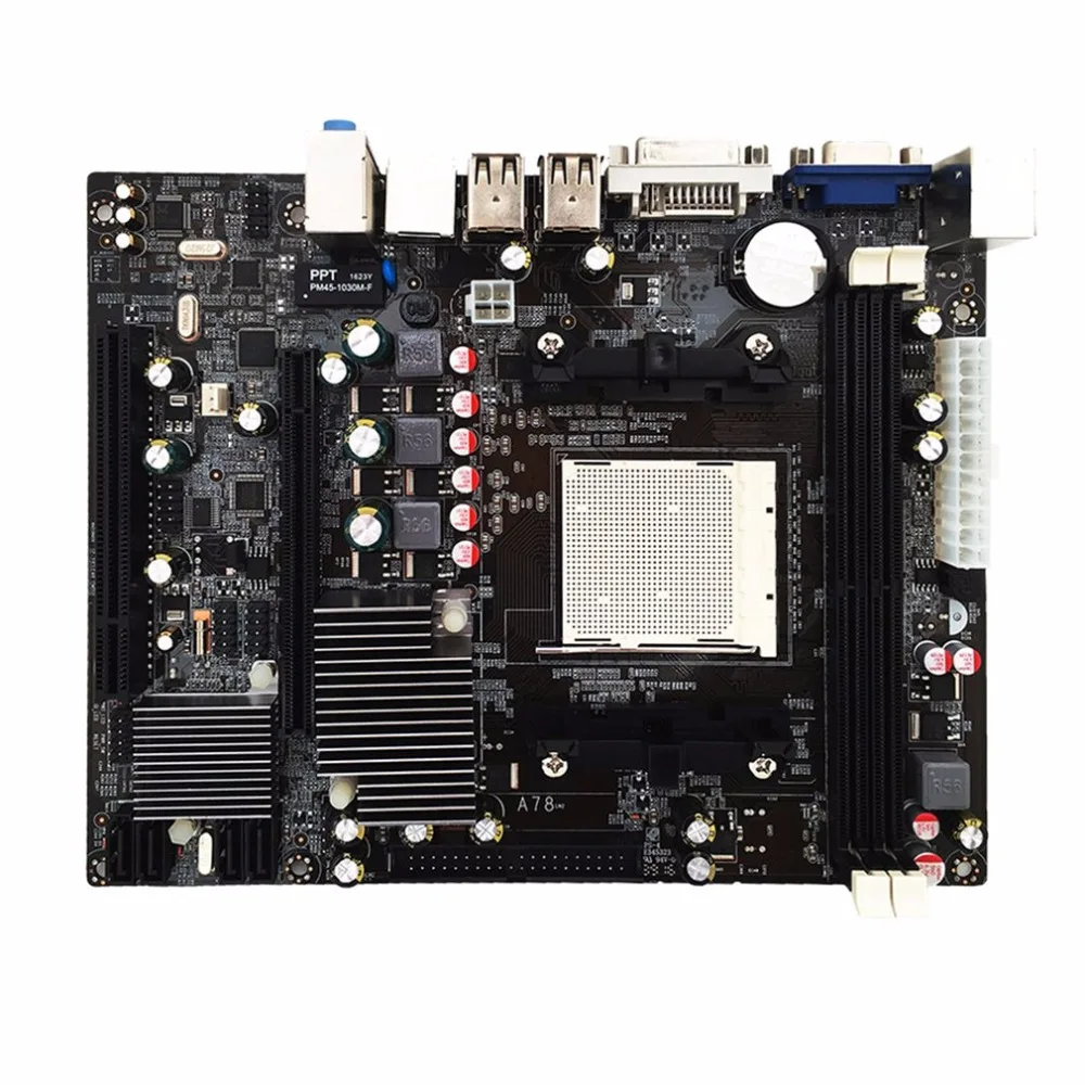 A780 Desktop Computer Motherboard 780G Mainboard Support DDR3 Memory Dual Channel AM3 Socket