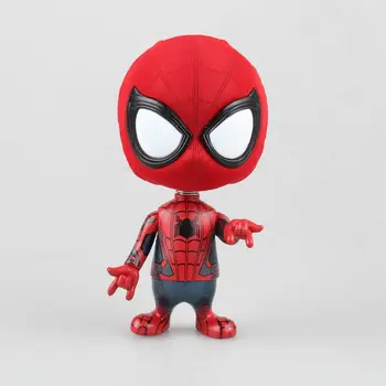 

HOT TOYS Black Panther / Spiderman COSBABY Wacky Wobbler Bobble Head PVC Action Figure Collectible Model Toy Doll