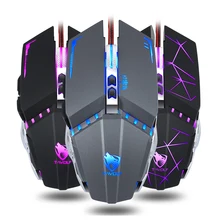 Professional Wired Gaming Mouse 7 Button 3200DPI Optical USB Wired LED Computer Mouse Gamer Mice V7