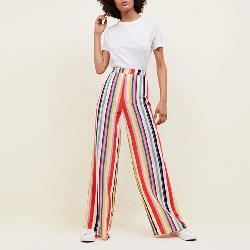 Aliexpress.com : Buy high street Women Trousers Casual Multi color ...