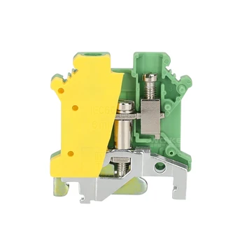 

10Pcs USLKG-6N Din Rail Terminal Blocks Ground Instead of PHOENIX CONTACT Universal Class Connector Screw Terminal USLKG6