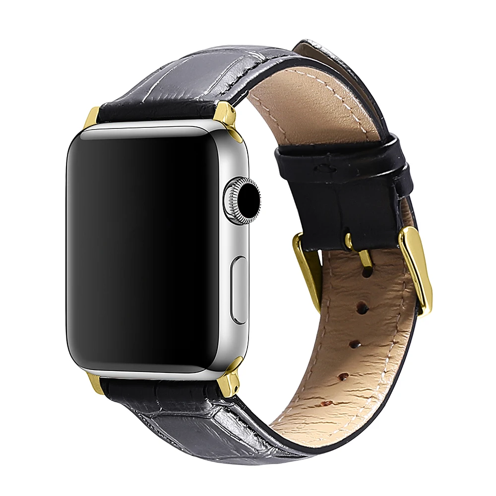 Лидер продаж ремешок из натуральной кожи для Apple Watch 38 мм 42 с пряжкой язычком watch