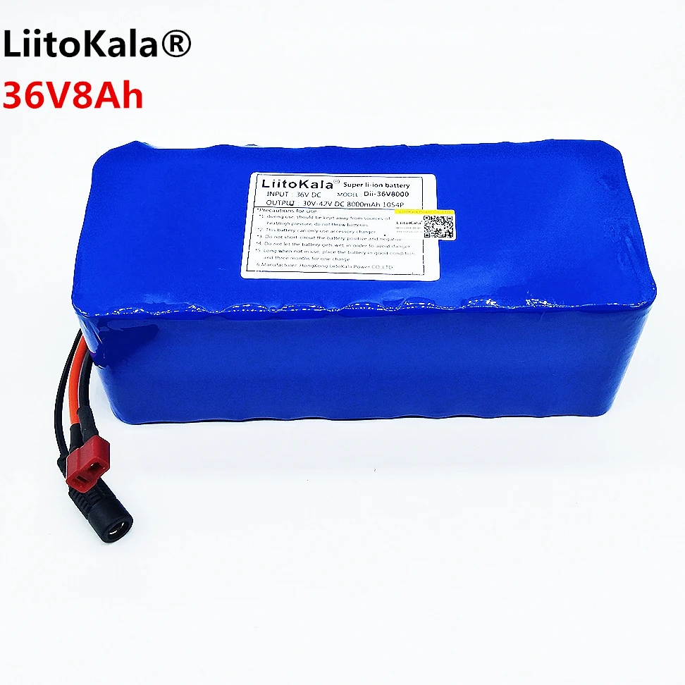 Новый литиевый аккумулятор liitoKala 36 в 8 Ач 500 Вт 18650 для электрического велосипеда с