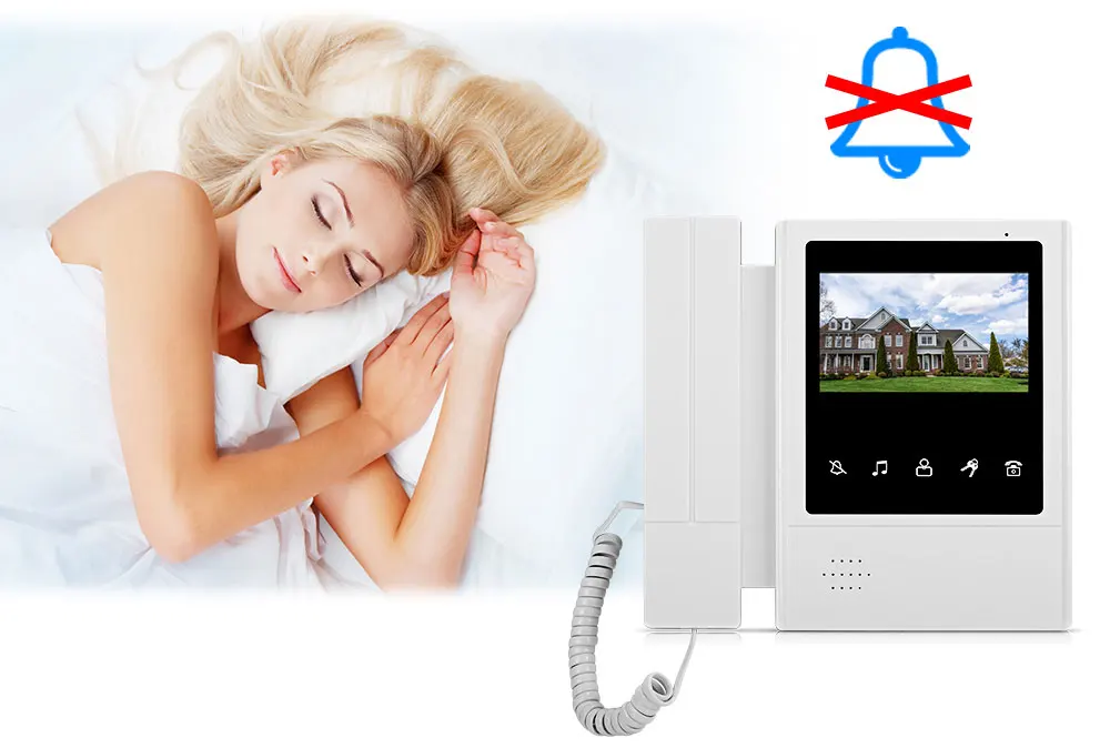Porteiro para Casa Cor de Vídeo Polegada Tft-lcd Porta Telefone Campainha Intercom Sistema Monitor Interno Tela Vídeo 25 Ringtone Obo 4.3 6 Obo 4.3 polegada TFT LCD cor de