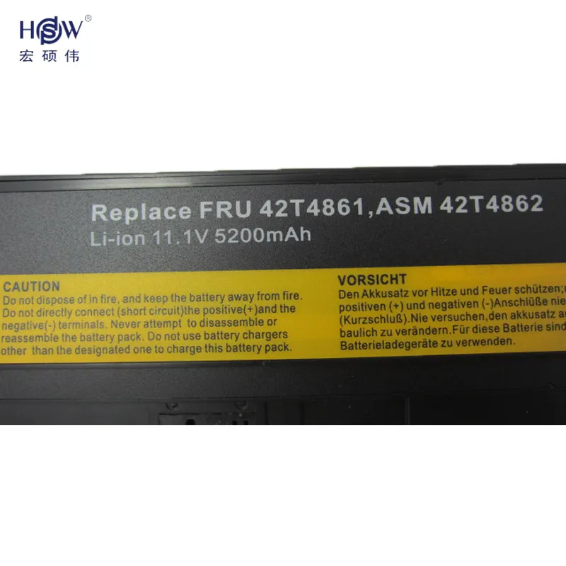 HSW ноутбук Батарея для lenovo ThinkPad X220 X220i X220s 0A36281 0A36282 0A36283 42T4861 42T4862 42T4863 42T4865 42T4901 Батарея