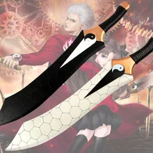 Аниме Fate Stay Night Archer класс двойные мечи Двойной Деревянный Нож Арчер красный двойной меч Длина 78 см Косплей Реквизит