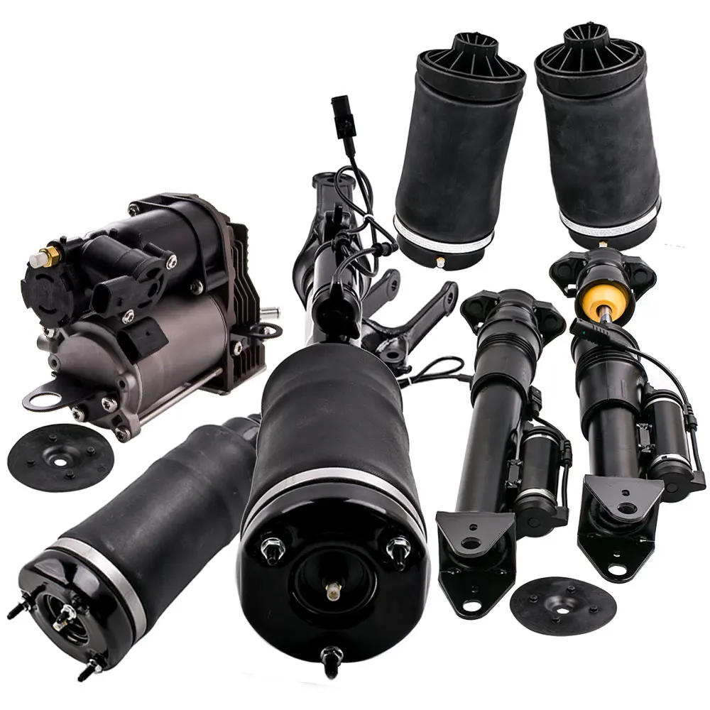 Set of Complete Shock Absorber Air Suspension+Air Spring Bag+Air Pump