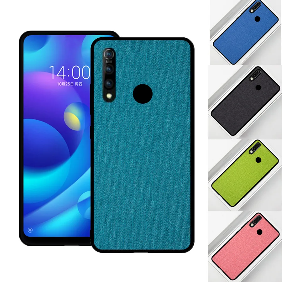 Чехол для VIVO Z5x роскошная тканевая ткань мягкая силиконовая отделка vivo Z1 Pro чехол