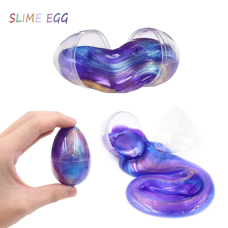 

Slime Ball Crystal Fluffy Toys DIY Slimes Cloud Glue Soft Clay Anti-stress Light Plasticine Antistress Toys Slime Egg Playing fo