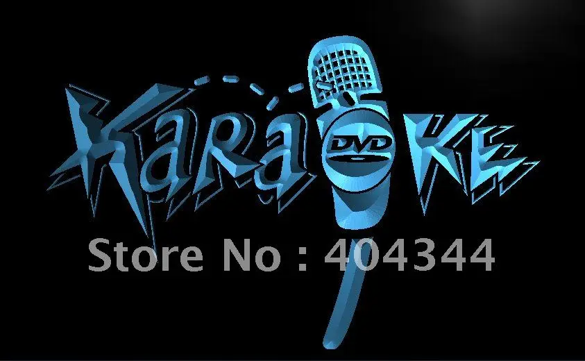 LB844- DVD Karaoke Microphone Display LED Neon Light Sign home decor crafts | Дом и сад