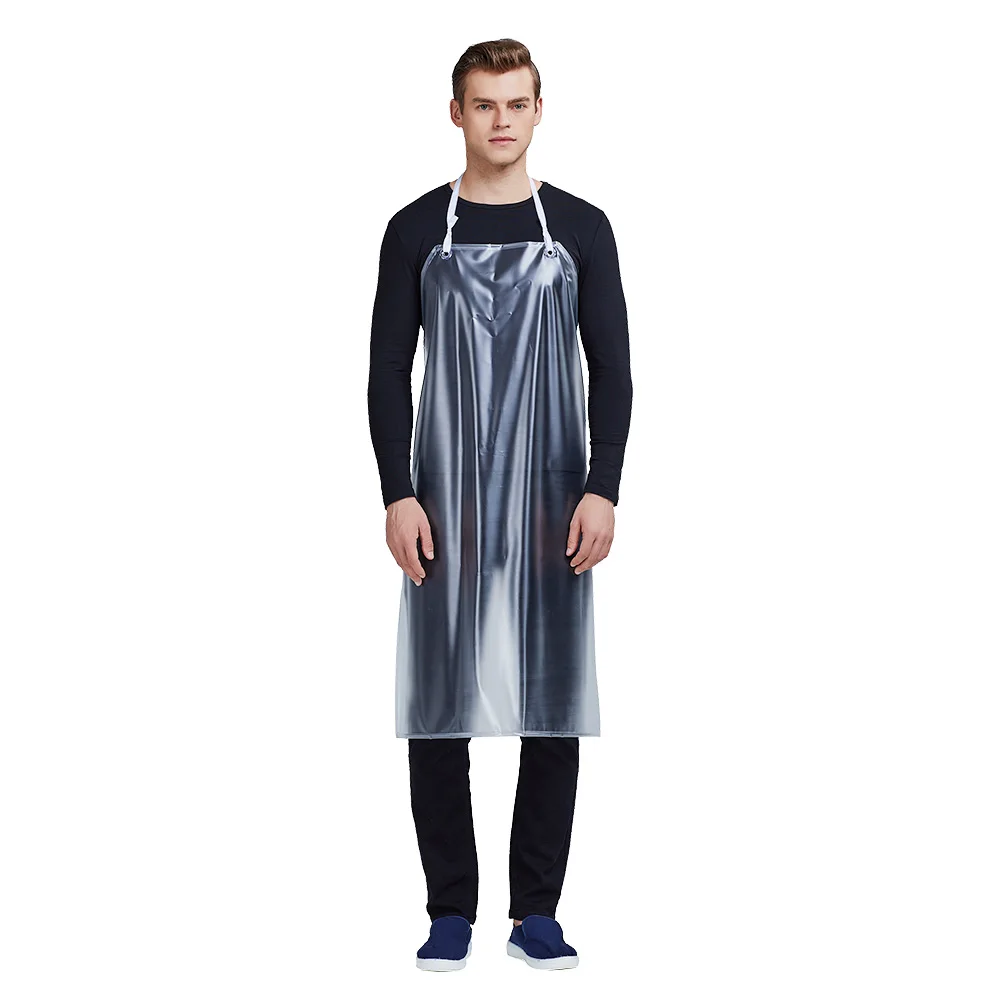 

Short Section PVC Kitchen Industrial Factory Apron For Men And Women Waterproof Aprons For Adults Restaurant Staff Uniforms