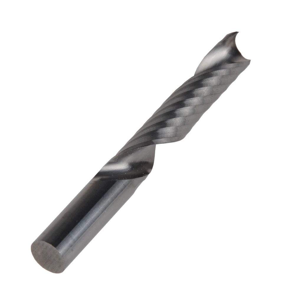 

2pcs 8mm x 52mm High Quality cnc bits single flute Spiral Router Carbide End Mill Cutter Tools