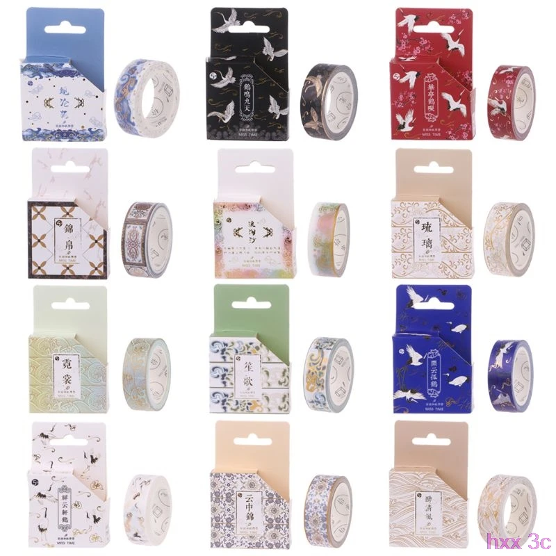 

Masking Gold Foil Glitter Washi Tape Scrapbook Decorative Paper Adhesive Sticker