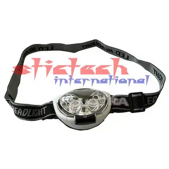 

by dhl or ems 100pcs Waterproof Head Light 6 LED Headlamp Head Lamp Bike Bicycle Cycle Hiking Plastic Headlight Torch