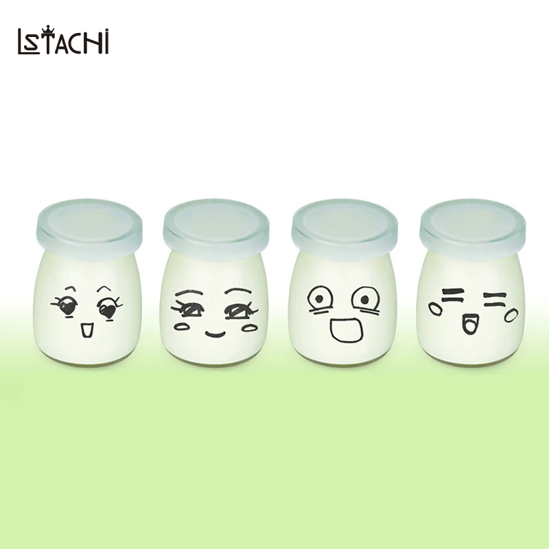 LSTACHi 1.2L йогурт производитель из нержавеющей стали полностью автоматическая брожения многофункциональная машина с 4 стеклянными бутылками