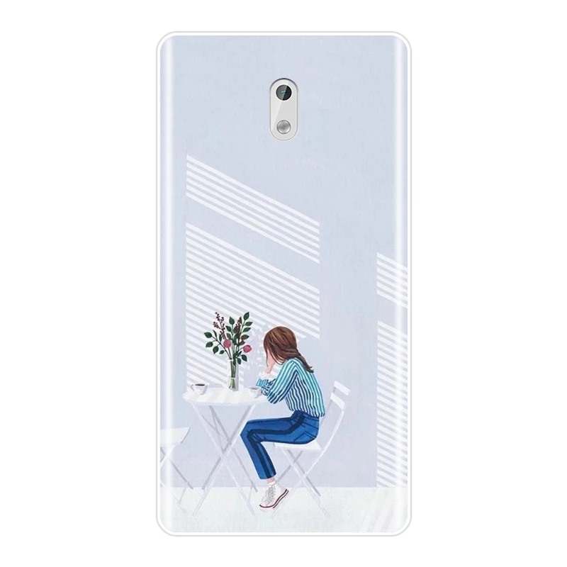 Задняя крышка для Nokia 7 Plus X6 силиконовый мягкий Kpop Girl Корейский Японский