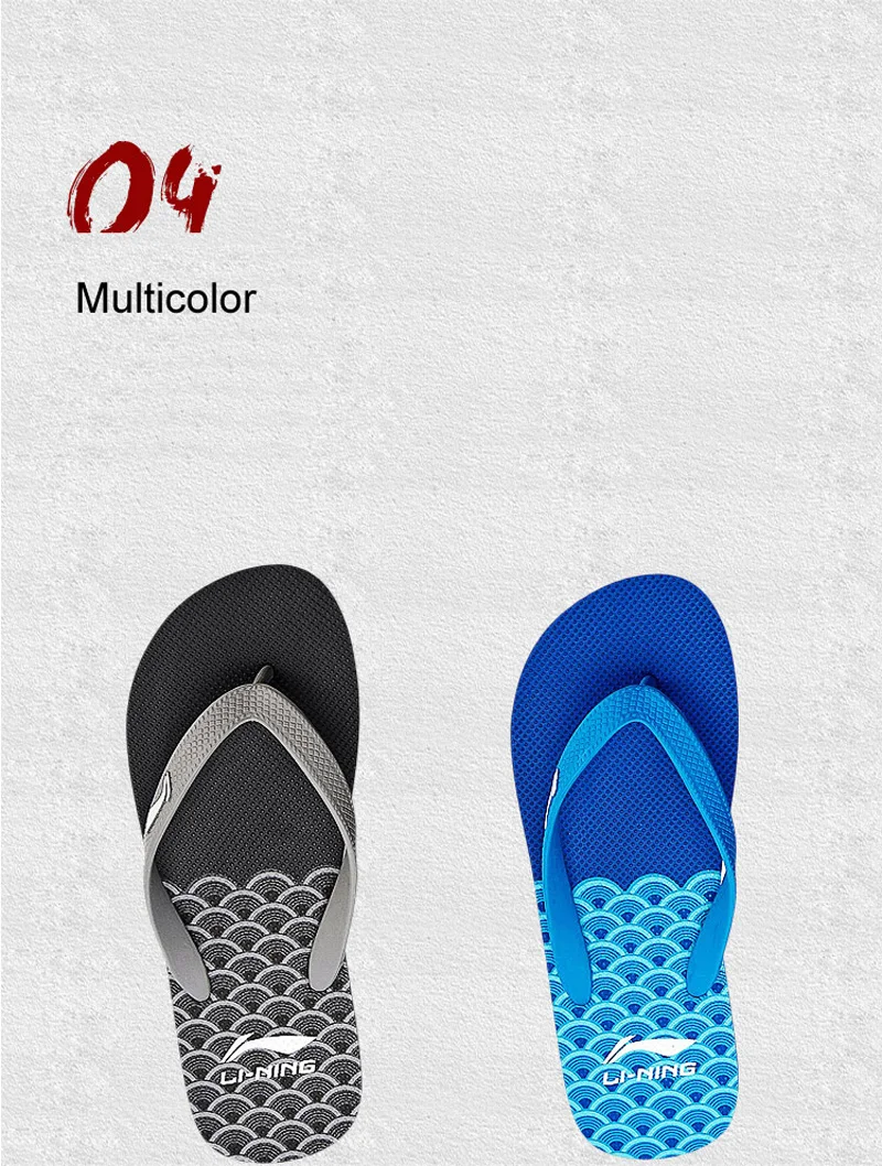Li-Ning/мужские пляжные и уличные сандалии; Дышащие носки; тапочки с подкладкой; светильник; кроссовки для отдыха; спортивная обувь; ALSN007 XMT280