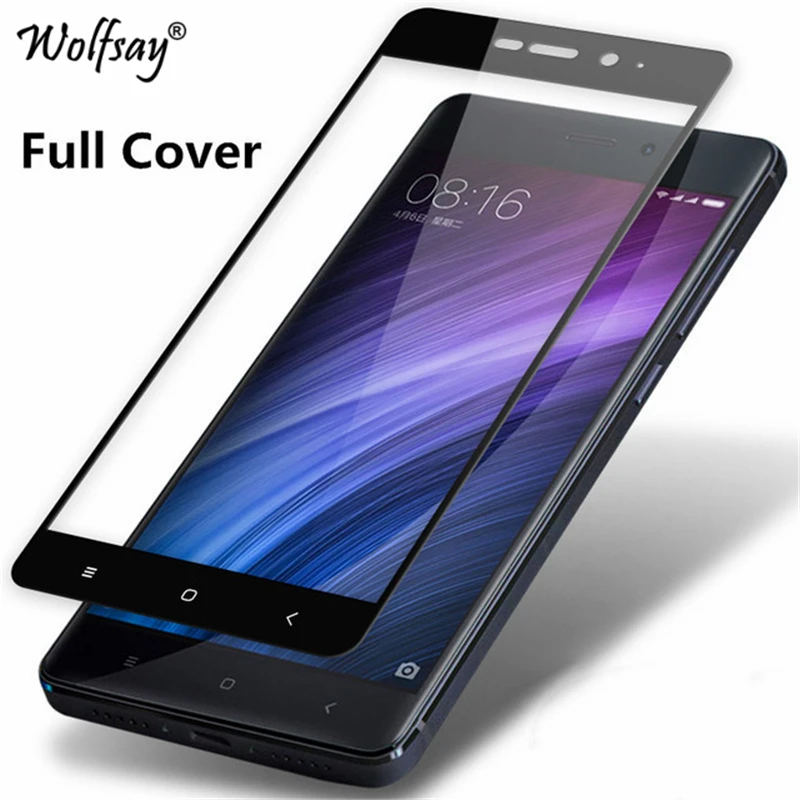 2.5D 9H Curved Edge Full Cover Tempered Glass sFor Xiaomi Redmi 4 Pro Screen Protector Film For