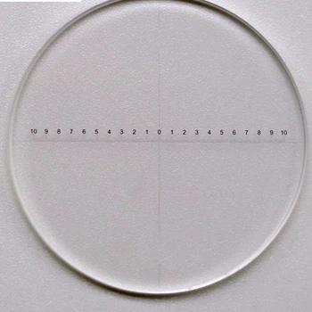

DIV 0.1 mm Eyepiece Micrometer for Stereo Microscope Reticle Vertical Line Horizontal Ruler 10-0-10 Diameter 24 mm/26 mm