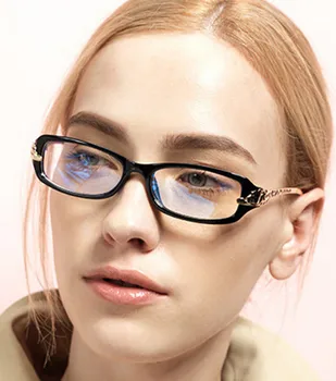 

Women Fashion Luxury Black Eyeglass Frame Full Rim unisex Glasses Rx able