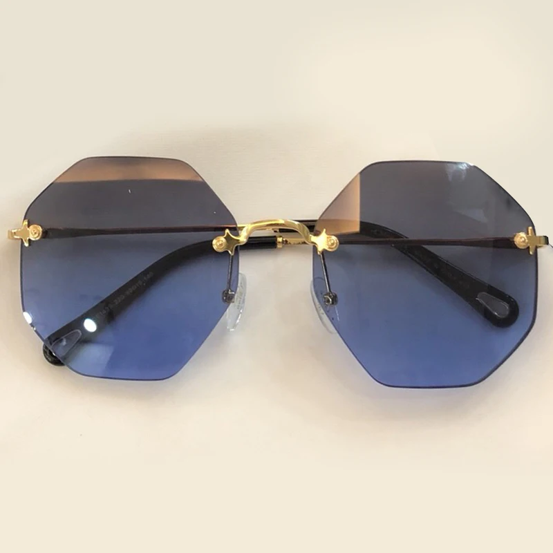 Box no2 Randlose Sonnenbrille Hohe No1 Verpackung Feminino Neue De 2018 Frauen Sol Sunglasses no4 Sunglasses Vintage no3 Sunglasses Shades Mode Sunglasses Weiblichen Oculos Qualität Mit 0n6r0Hqx