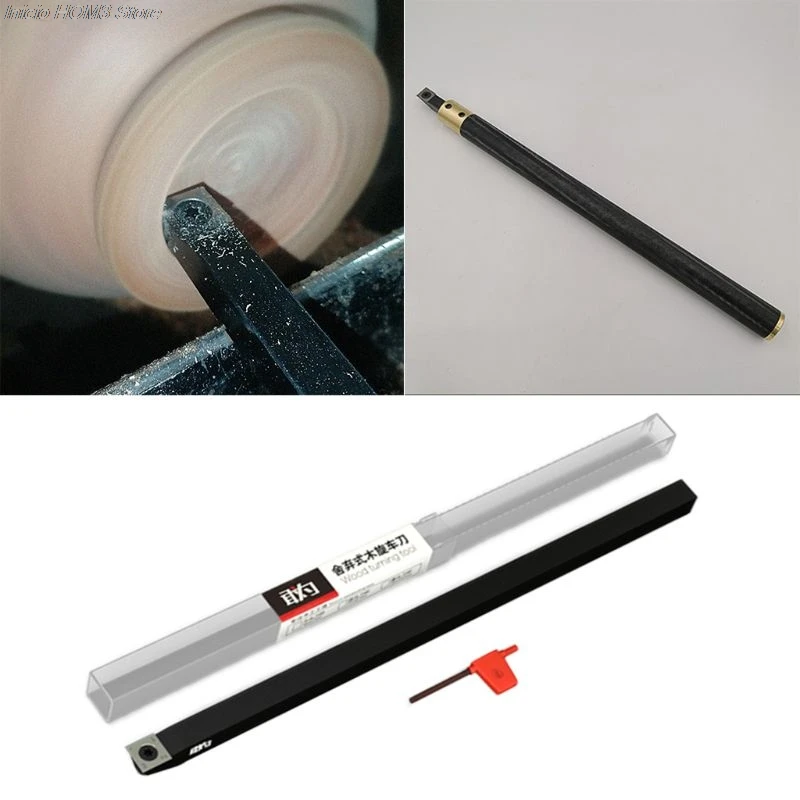 

1Set Durable Metal Wood Turning Tool Chisel Changeable Tungsten Titanium Tip Lathe Tool Insert Cutter