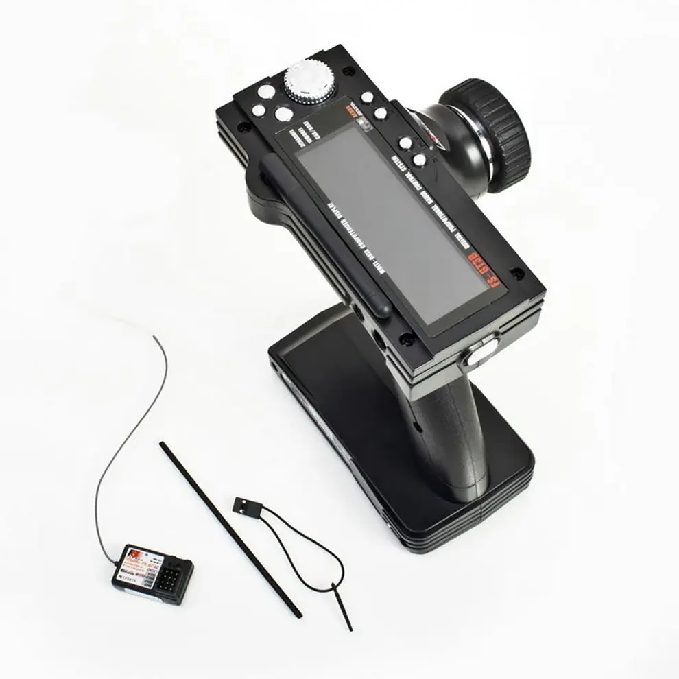 

FS-GT3B 2.4G 3CH RC Boat or Car Control Gun Transmitter & Receiver For the Radio Control Models High Sensitivity with LED Screen
