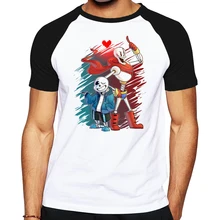 Spiel undertale t-shirt undertale sans und papyrus top tees jugendliche hemd skulll brother anime geek t-shirt männer baumwolle clothing