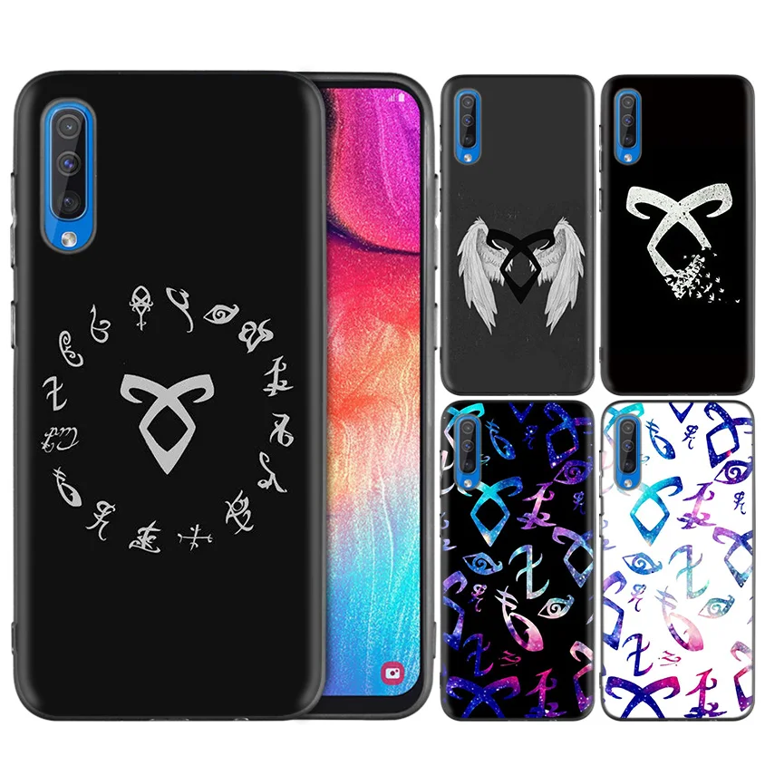 

Black Dark Silicone Case for Samsung Galaxy A50 A30 A10 M30 Cases Cover Shell Coque Shadowhunters