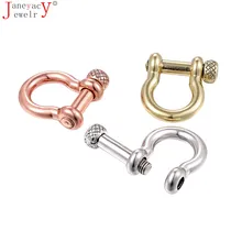 Moda Ferradura Fivela Acessórios Pulseira DIY Manual De Fabricação de Jóias Conector Acessórios Mosquetão de Sobrevivência Ao Ar Livre