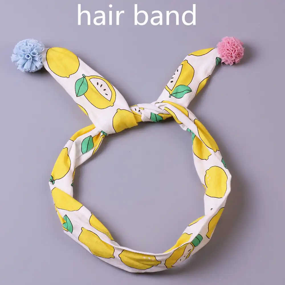 lemon baby headband