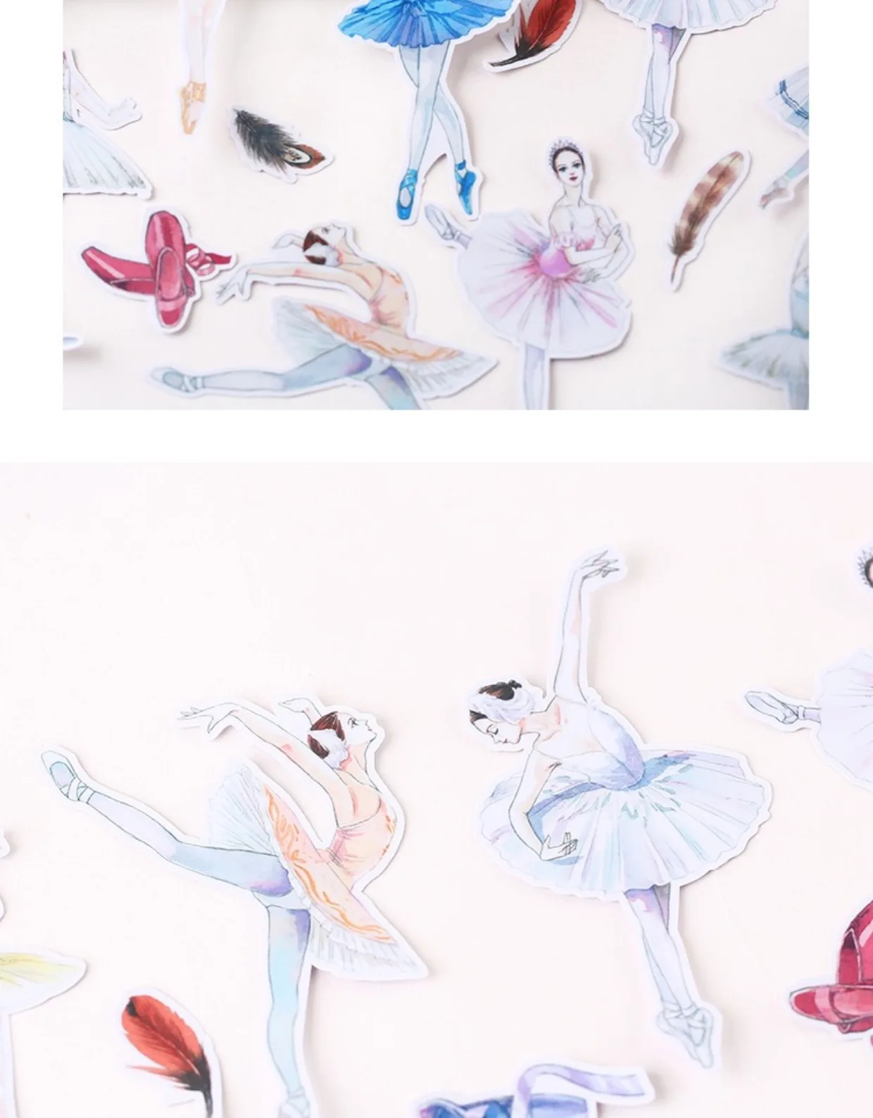 8pcs pretty white swan princess ballet decoration stationery sticker diy ablum diary scrapbooking label sticker stationery