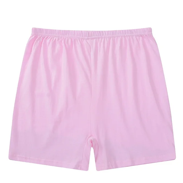 Женские безопасные Короткие штаны Femme хлопок мягкое нижнее белье боксеры шорты Нижнее белье размера плюс M-XXL тянущиеся трусики для мам - Цвет: D Pink