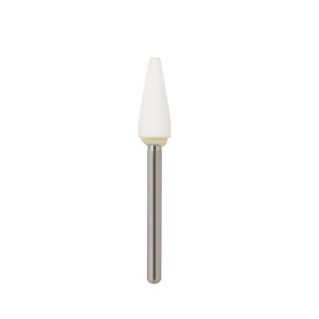 12pcs/Pack Flame Mounted White Stone Dental Lab Polishing Burs Ceramic
