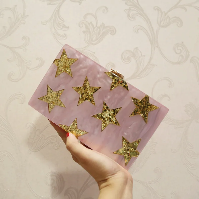 

Summer Fashionable and Cute Acrylic Dinner Bag with Fresh and Bright Colors, Possessing The Special Feeling of Marble