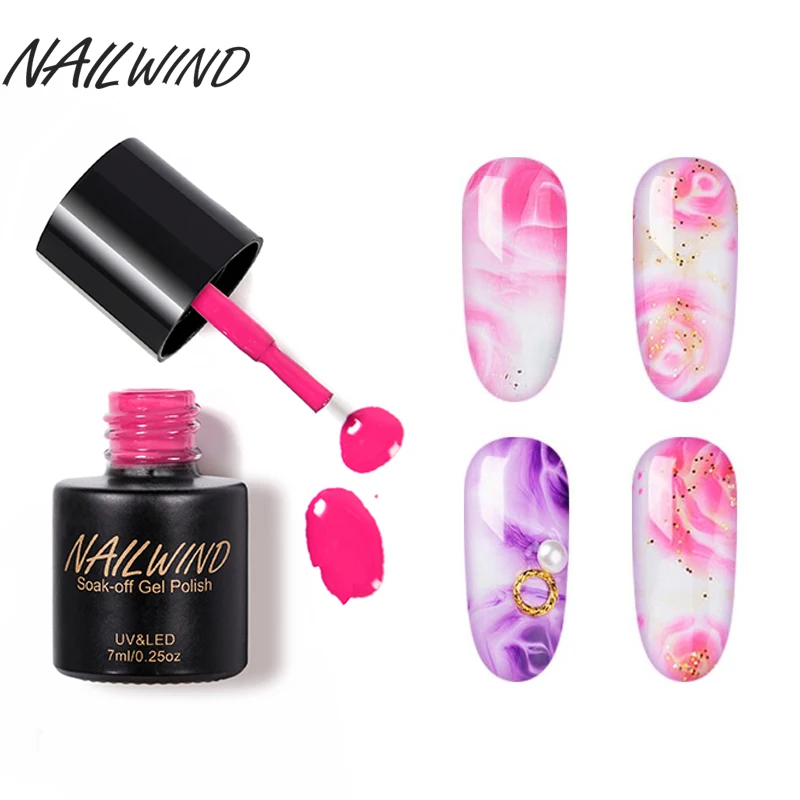 NAILWIND 7 мл Цветок Гель лак Цвет DIY гель профессиональная личная гигиена для УФ